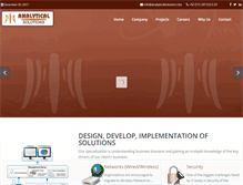 Tablet Screenshot of analyticalsolutions.biz